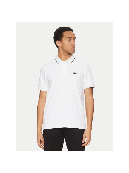 Calvin Klein Pólóing Regular Fit fehér