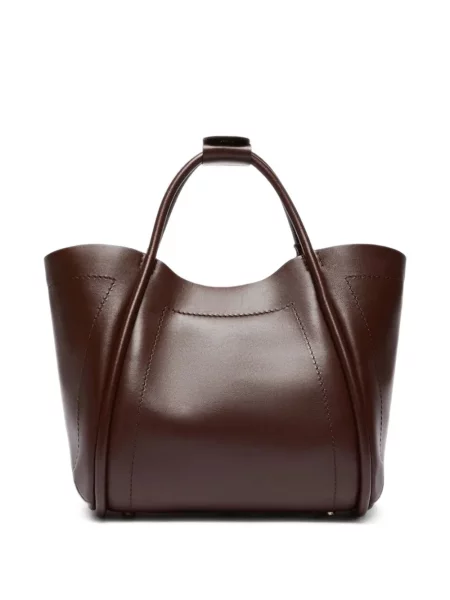 Geantă Max Mara din piele maro