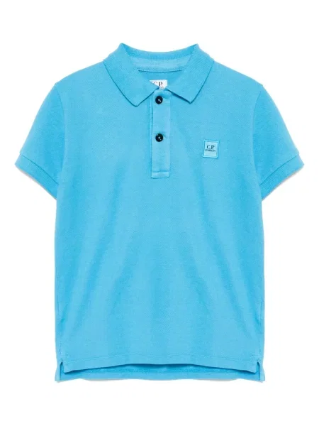 Koszulka polo dziecięca C.p. Company niebieska