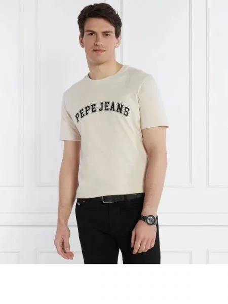 Pepe Jeans London Póló CLEMENT bézs