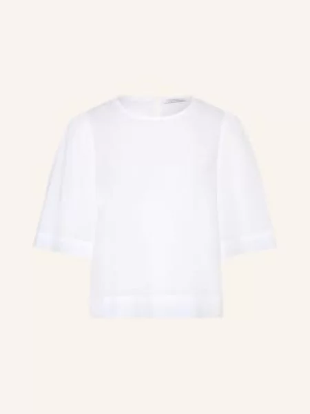 Soluzione Koszulka Z Dekoltem W Serek weiss biała