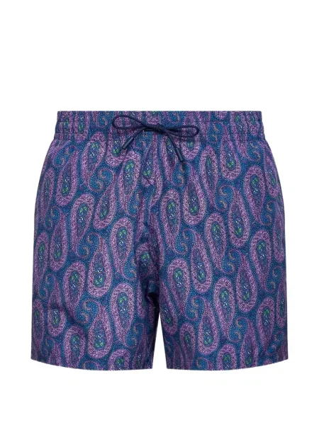 Slip de baie Etro cu model paisley violet