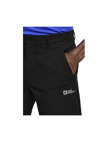 Pánske trekové šortky Jack Wolfskin Pico Trail phantom čierna