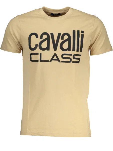 Tricou Cavalli Class scurt bej