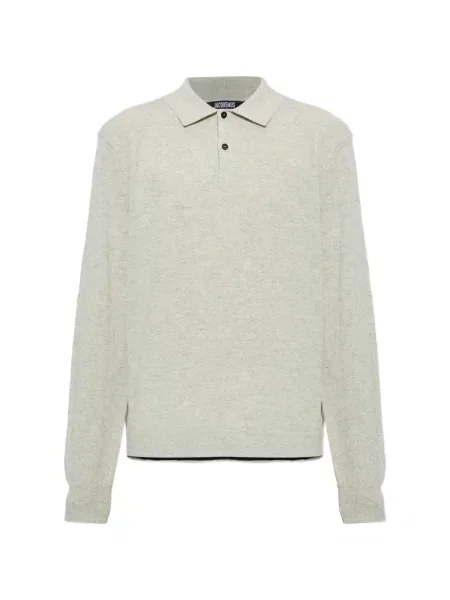 Gulerat tricou polo Jacquemus gri