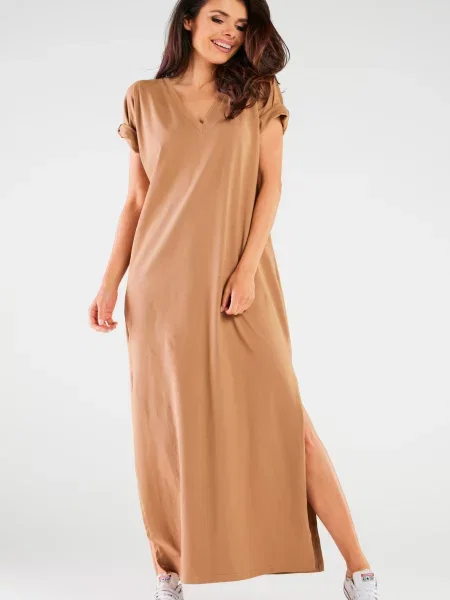 Sukienka maxi Infinite You pomarańczowa