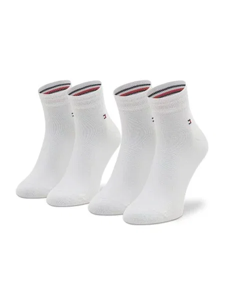 Trumpos kojinės Tommy Hilfiger balta