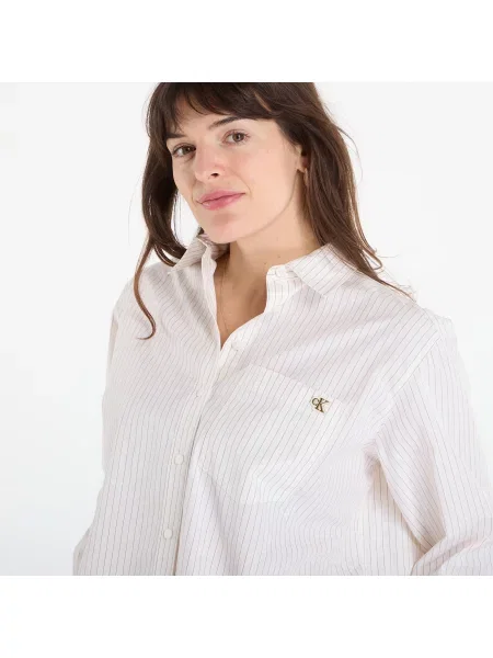 Bluzka Calvin Klein Jeans w paski popelinowa