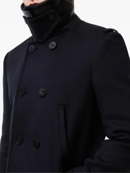 Palton Burberry de lână albastru