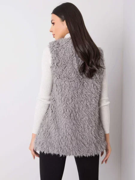 Vestă Fashionhunters gri