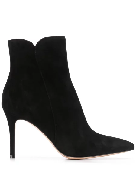 Cizme scurte Gianvito Rossi din piele de căprioară negru
