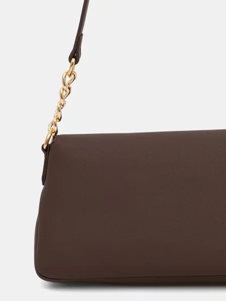 Love Moschino kabelka dámska z imitácie kože hnedá