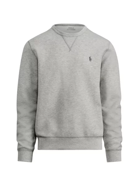 Tricou polo Polo Ralph Lauren cu glugă cu blană cu broderie roșu