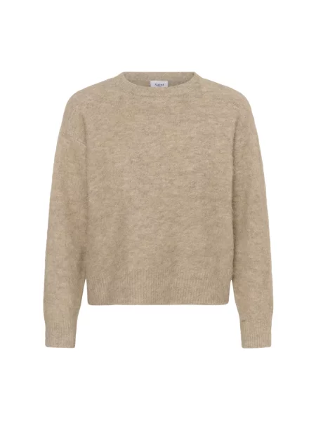 Dzianinowy sweter Saint Tropez beżowy