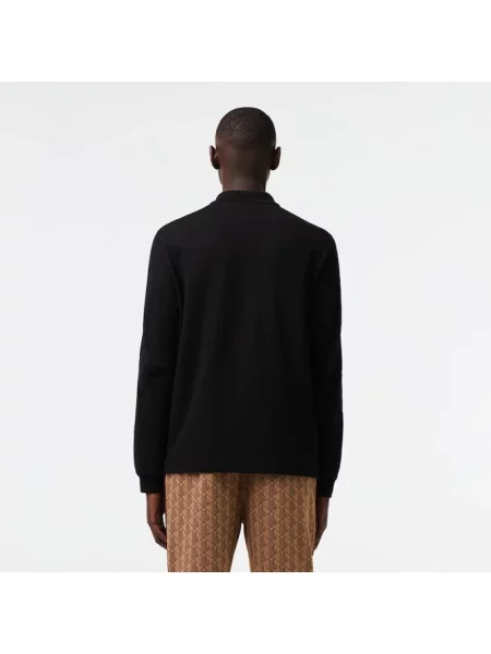 Lacoste longsleeve gładki czarny
