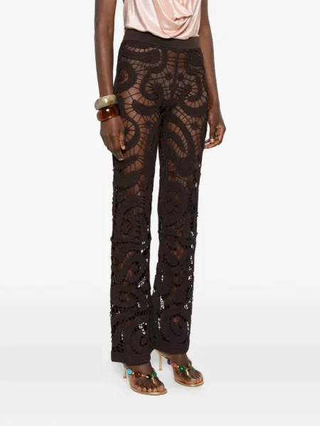 Croșetat pantaloni Pinko maro