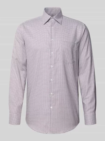 Koszula biznesowa o kroju regular fit z bawełny z kołnierzykiem typu button down Seidensticker Regular Fit