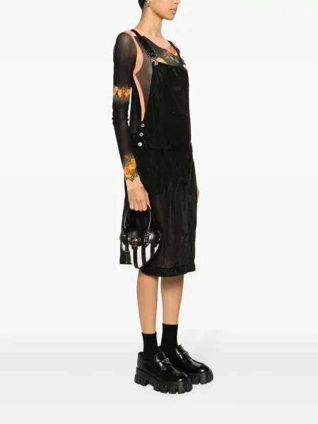Kožená kožená taška Moschino černá