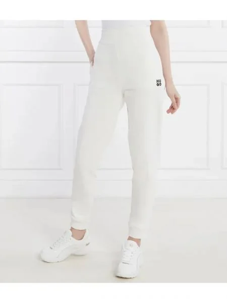 HUGO Pantaloni de trening Nelfinia alb
