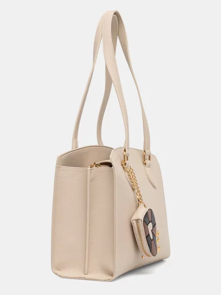 Geantă shopper Love Moschino bej