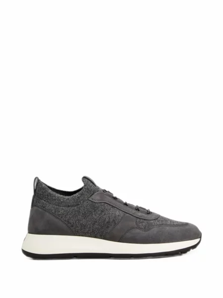 Sneakerși Tod's din piele de căprioară cu buline gri