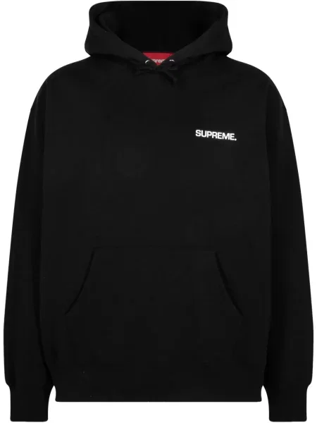 Hanorac cu glugă Supreme negru