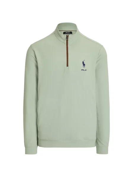 Pulover Rlx Ralph Lauren cu autograf verde