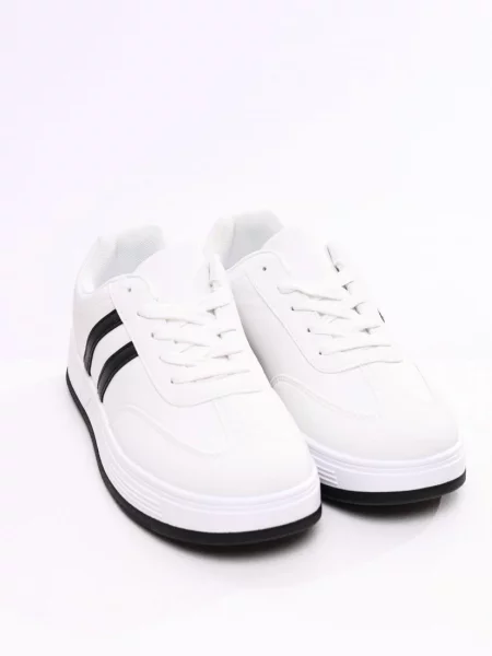 Кеди низькі STREAM штучна шкіра білий