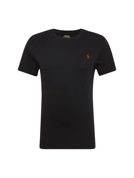 Polo Ralph Lauren Tricou negru / roșu carmin
