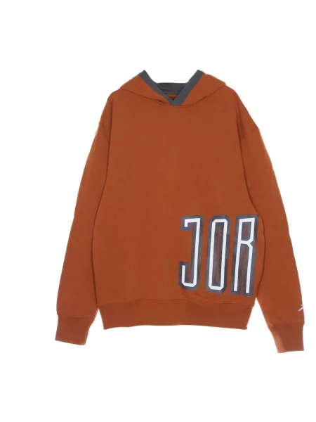 Bluza z kapturem Jordan z kapturem brązowa