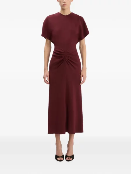 Rochie midi Victoria Beckham roșu
