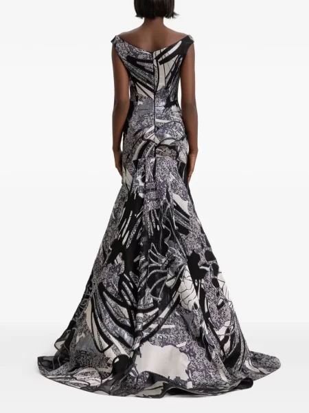 Gulerat rochie maxi Gemy Maalouf negru