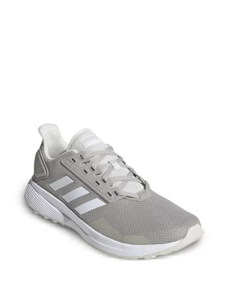 Top Adidas alergare cu decolteu în V alb