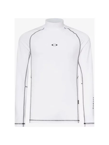 Koszulka z długim rękawem Oakley Bhodi Ellipse Rashguard biało czarna M biała