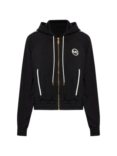 Hanorac Michael Michael Kors cu broderie cu cataramă cu bretele negru