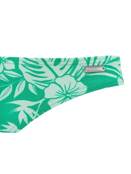 VENICE BEACH Slip costum de baie verde alb