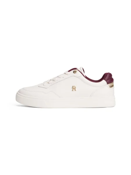 Sneakerși Tommy Hilfiger din piele alb