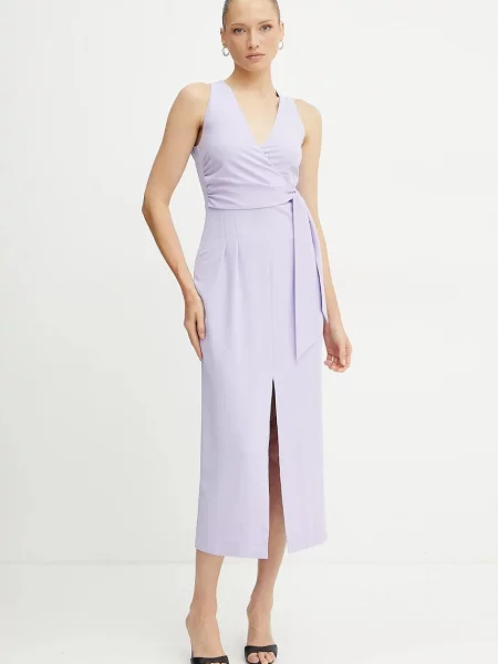 Obleka Patrizia Pepe vijolična