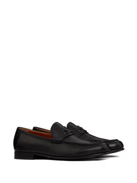 Kožené loafers Valentino Garavani černé