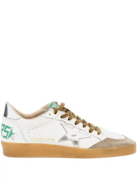Sneakerși Golden Goose din piele cu aplicații alb