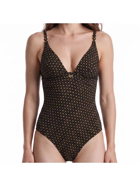 Costum de baie Boss negru