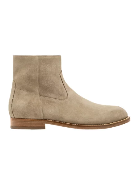 Buty do kostki Buttero skórzane beżowe