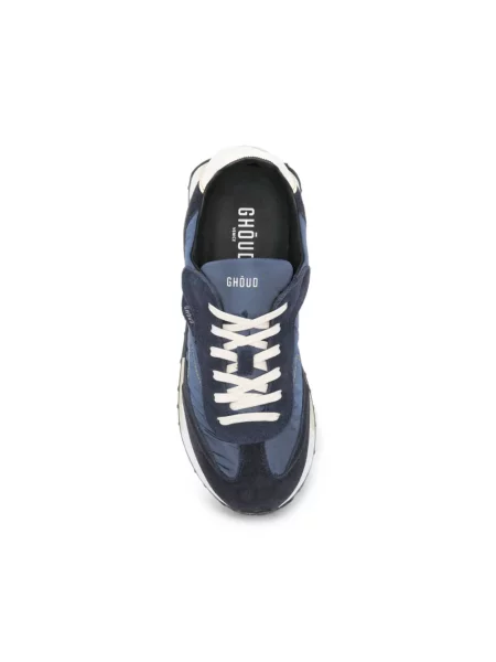 Sneakersy Ghoud skórzane niebieskie