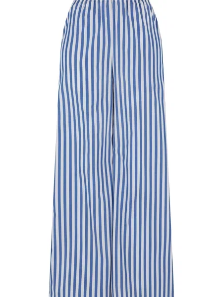 Pantaloni Urban Classics cu dungi alb
