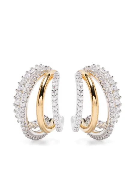 Cercei Swarovski argintiu