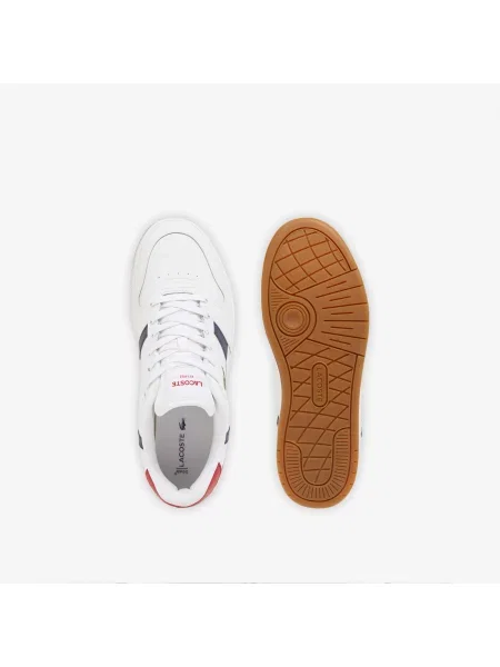 Lacoste Skórzane Sneakersy T-Clip Set biały