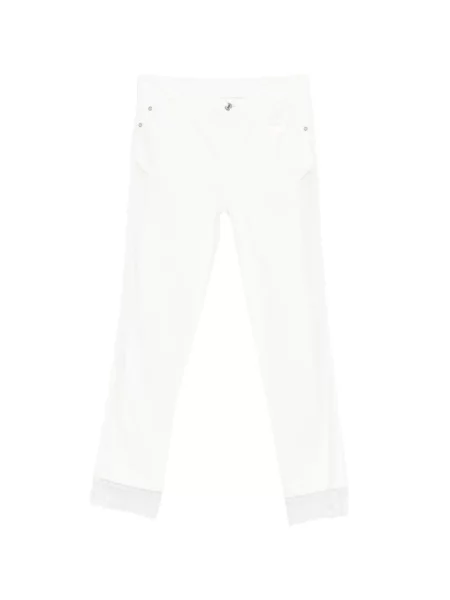 Blugi Ermanno Scervino din dantelă alb