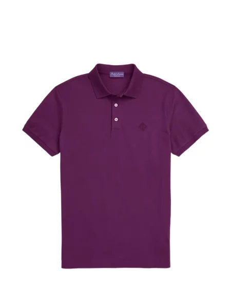 Tricou polo Polo Ralph Lauren cu autograf cu 5 buzunare în carouri gri