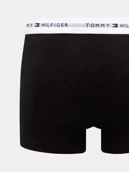 Bokserki Tommy Hilfiger Low Rise Logo czarne 3 sztuki S białe