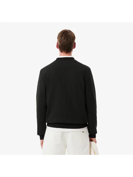 Lacoste Bluza Z Polaru Klasyczny Krój czarna